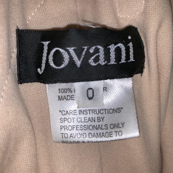 Jovani Black & Nude Prom Dress with Silver Sequins - Picture 6 of 6